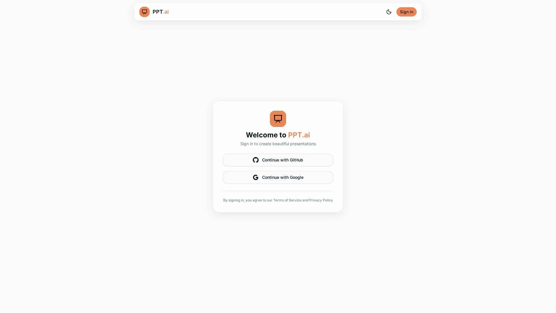PPT.ai — generate presentations from text